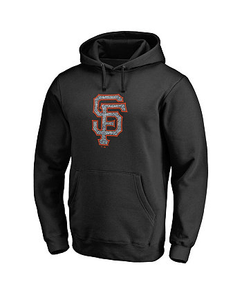 Мужской черный пуловер с капюшоном San Francisco Giants со статическим логотипом Fanatics