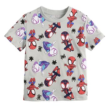 Baby & Toddler Boy Jumping Beans® Spidey and His Amazing Friends Allover Print Graphic Tee Jumping Beans