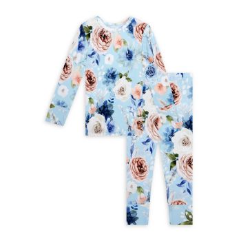 Little Girl's &amp; Girl's Frostine Long-Sleeve 2-Piece Pajama Set Posh Peanut