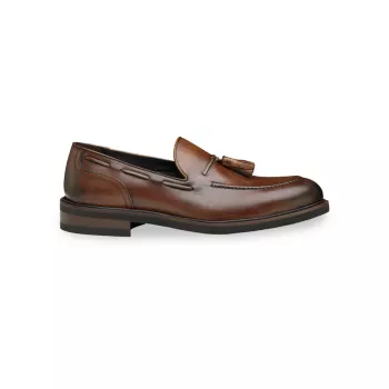 J&amp;M Collection Hartley Leather Tassel Loafers Johnston & Murphy