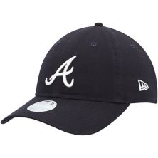 Women's New Era Navy Atlanta Braves Team Logo Core Classic 9TWENTY Adjustable Hat New Era