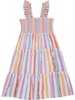 Платье Ceri в радужную полоску (для малышей/маленьких детей/больших детей) Roller Rabbit Kids