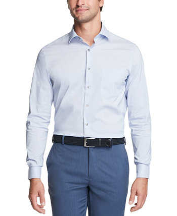 Мужская классическая / классическая классическая рубашка в клетку Stain Shield Performance в клетку стрейч для больших и высоких Van Heusen