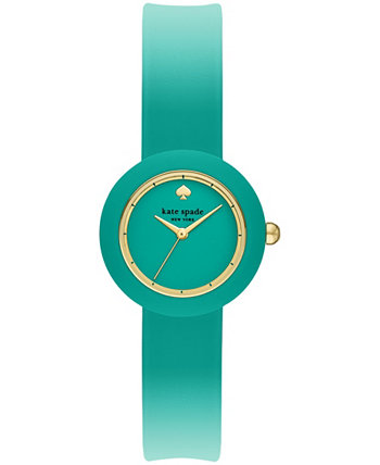 Women's Mini Park Row Blue Silicone Watch 28mm Kate Spade New York