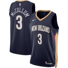 Unisex Nike C.J. McCollum Navy New Orleans Pelicans Swingman Jersey - Icon Edition Nitro USA