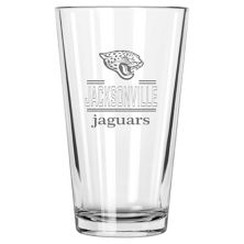 Jacksonville Jaguars 16oz. Etched Classic Crew Pint Glass The Memory Company
