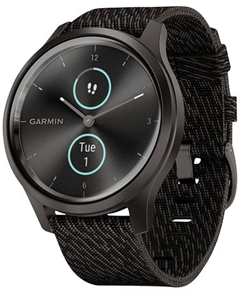 Гибридные умные часы с сенсорным экраном с черным перцем и черным перцем vÃvomove 42 мм Garmin