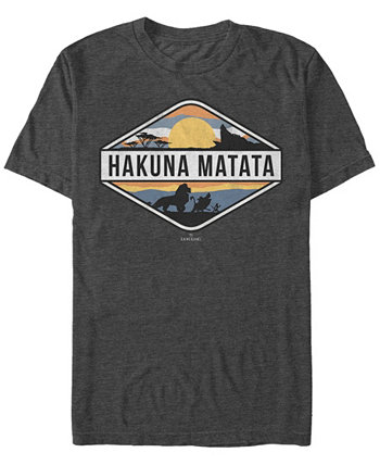 Мужская футболка с коротким рукавом Disney The Hakuna Matata Emblem Lion King