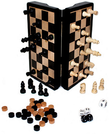 Классическая коллекция игр - 8-дюймовый магнитный темный лес 3 в 1 игровом комплекте John N. Hansen Co.