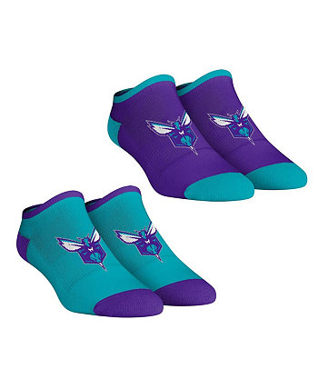 Женские носки Charlotte Hornets Core Team, комплект из 2 коротких носков до щиколотки Rock 'Em