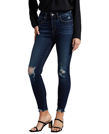 Женские джинсы скинни Avery с потертостями и пышной посадкой Silver Jeans Co.