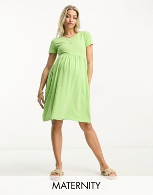 Зеленое платье мини-комбинации Mamalicious Maternity MAMALICIOUS