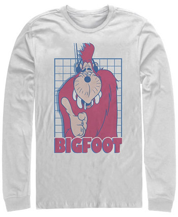 Мужская футболка с длинным рукавом и круглым вырезом A Goofy Movie Jamming Bigfoot FIFTH SUN