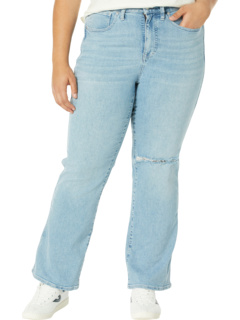 Расклешенные джинсы Leigh Retro больших размеров светлого цвета из конопли Madewell