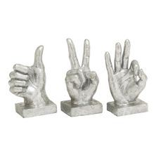 CosmoLiving Hand Sculpture Декор для стола, набор из 3 предметов CosmoLiving