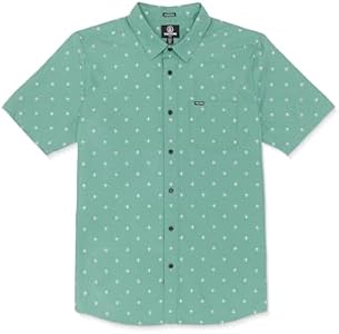 Volcom Men's Telastone Short Sleeve Button Down Shirt Volcom