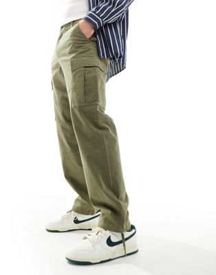 Широкие брюки карго цвета хаки Jack & Jones Jack & Jones