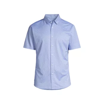 Классическая рубашка с короткими рукавами Halyard Luster Dot MIZZEN+MAIN