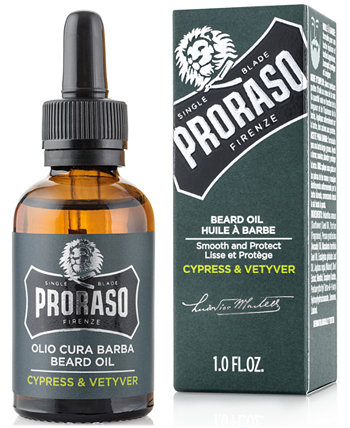 Beard Oil - Cypress & Vetyver Scent, 1 oz. Proraso