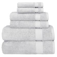 Linum Home Textiles Aegean Long Staple Turkish Cotton Starlight Terry 6-Piece Towel Set Linum Home