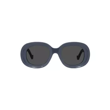 Chunky Anagram 49MM Oval Sunglasses LOEWE