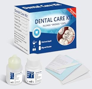 Tooth Repair Kit, Temporary Teeth Replacement Kit, Dental Care Kit Repair for Broken Chipped Teeth, Missing Teeth, Crown Fillings & Bridges, Make You Smile Confidently Again Generic