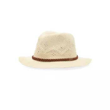 Flowerdale Trilby Crocheted Hat Barbour