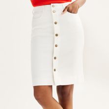 Women's Draper James Button-Front Denim Skirt DRAPER JAMES