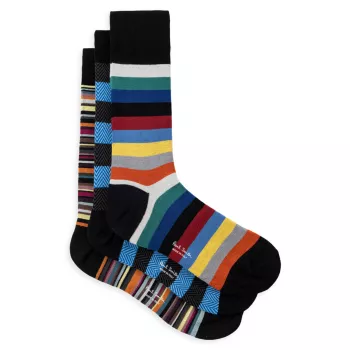 3-Pack Striped Socks Paul Smith