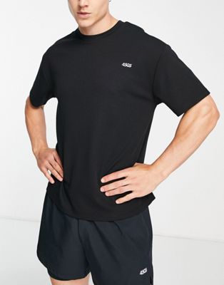 Черная быстросохнущая тренировочная футболка свободного кроя ASOS 4505 icon ASOS 4505