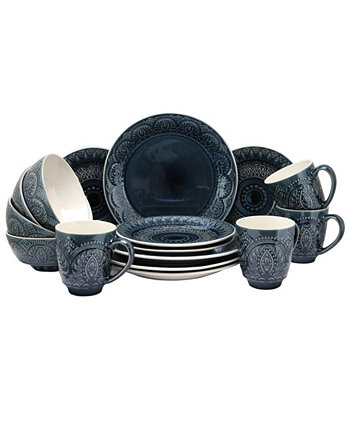 Набор столовой посуды из керамогранита Petra из 16 предметов Elama