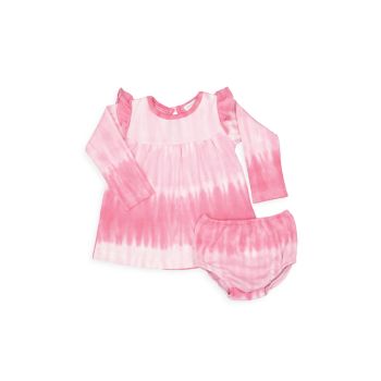 Baby Girl's Gradient Tie-Dye Dress &amp; Bloomers Set Baby Noomie