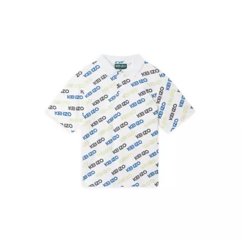 Little Boy's &amp; Рубашка-поло с короткими рукавами и логотипом для мальчиков KENZO
