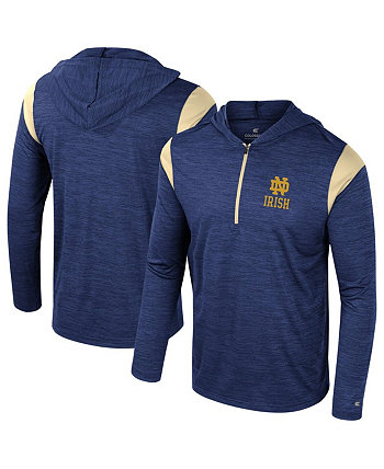 Men's Navy Notre Dame Fighting Irish Dozer Half-Zip Windshirt Colosseum