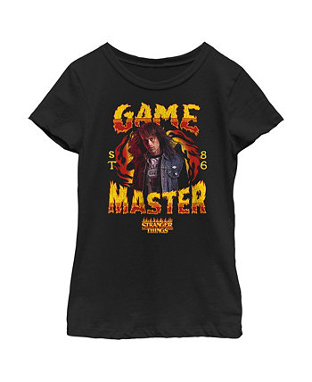 Girl's Stranger Things Game Master Eddie Munson  Child T-Shirt Netflix