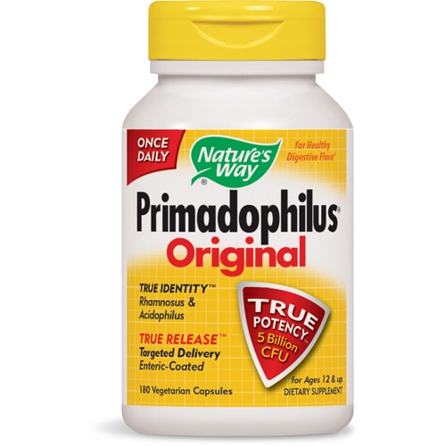 Nature's Way Primadophilus® Original — 5 миллиардов КОЕ — 180 вегетарианских капсул Nature's Way