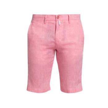 Solid Linen Bermuda Shorts Kiton