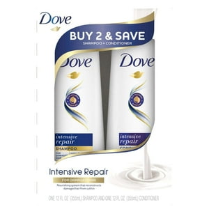 Dove Nutritive Solutions Intensive Repair Shampoo & Conditioner, 2 Pk - 24 oz Dove