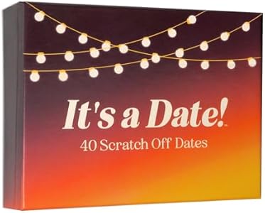 It's a Date!, 40 Fun and Romantic Scratch Off Date Ideas for Him, Her, Girlfriend, Boyfriend, Wife, or Husband - Perfect for Couples Gift for Valentine's Day, Anniversaries, and Birthdays It's a Date!