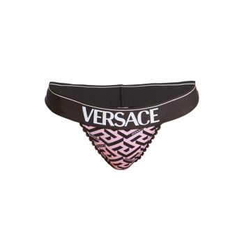 Трусики-танга Greca с логотипом Versace