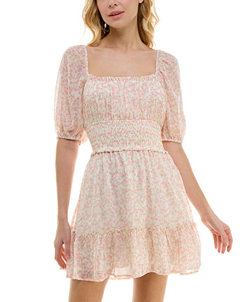 Приталенное и расклешенное платье с цветочным принтом для юниоров Trixxi