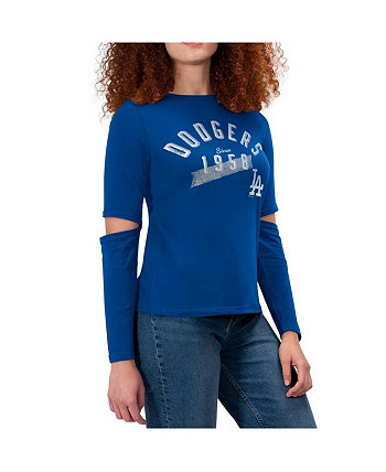 Женская футболка с длинным рукавом Royal Los Angeles Dodgers Formation Touch