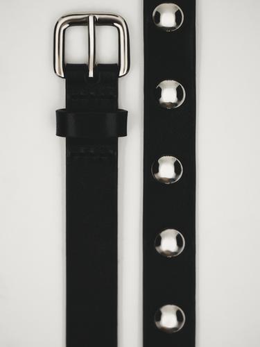 Double wrap studded leather belt Massimo Dutti