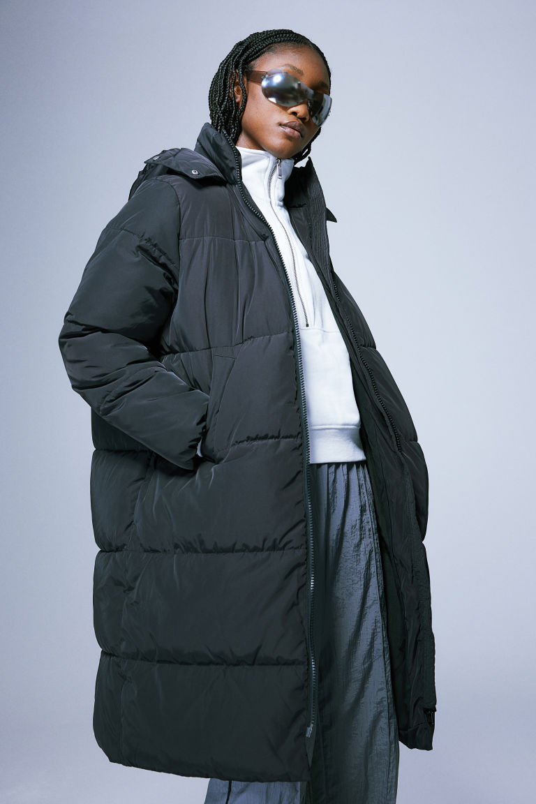 Длинная куртка-пуховик H&M