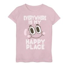 Футболка с рисунком Gumball Everywhere Is My Happy Place для девочек 7-16 Cartoon Network