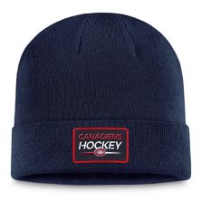 Men's Fanatics Branded  Navy Montreal Canadiens Authentic Pro Cuffed Knit Hat Fanatics