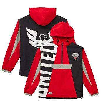 Полу-защита Unisex Live Breathe Futbol черная куртка Tekker Half-Zip D.C. United Live Breathe Futbol