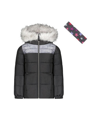 Пальто и повязка на голову Big Girls Bubble, комплект из 2 предметов Weathertamer