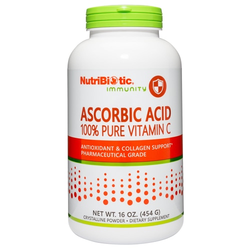NutriBiotic Immunity Ascorbic Acid 100% чистый порошок витамина С -- 16 унций NutriBiotic