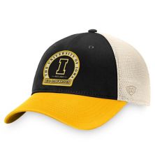 Men's Top of the World Black Iowa Hawkeyes Refined Trucker Adjustable Hat Top of the World